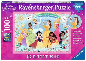 Puzzelwereld legpuzzel sterk mooi en dapper glitter ravensburger 133260 100 stukjes d