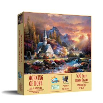 Puzzelwereld legpuzzel sunsout  18024 morning of hope 500xl stukjes l
