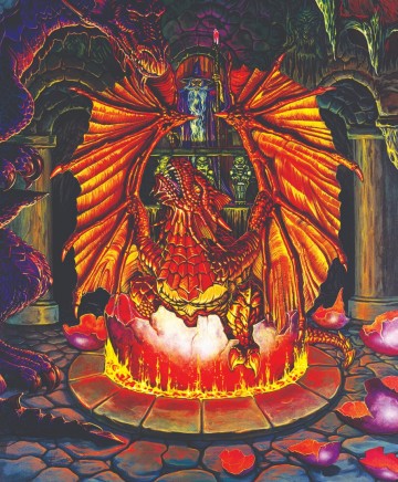 Puzzelwereld legpuzzel sunsout  20144 birth of a fire dragon 1000 stukjes p