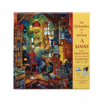 Puzzelwereld legpuzzel sunsout  21894 the clockmaker 1000 stukjes f