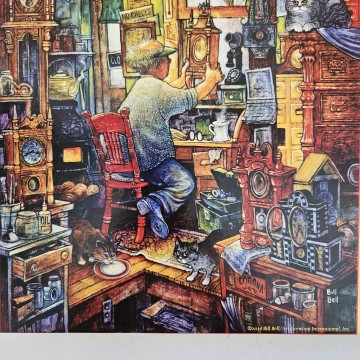 Puzzelwereld legpuzzel sunsout  21894 the clockmaker 1000 stukjes p