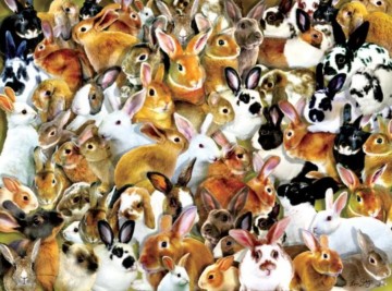 Puzzelwereld legpuzzel sunsout  35211 a bundle of bunnies 1000 stukjes p