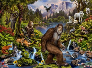 Puzzelwereld legpuzzel sunsout  70804 king of the forest 1000 stukjes p