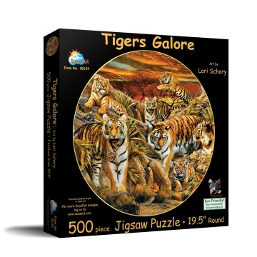 Puzzelwereld legpuzzel sunsout 35124 tigers galore 500 stukjes l
