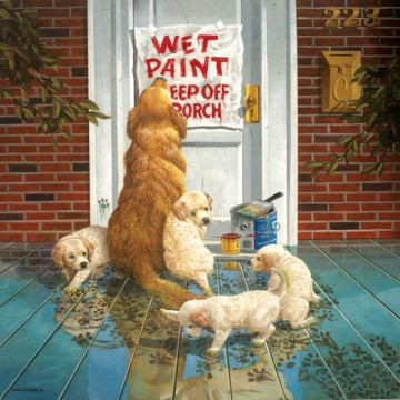 Puzzelwereld legpuzzel sunsout 36715 wet paint 1000 stukjes p
