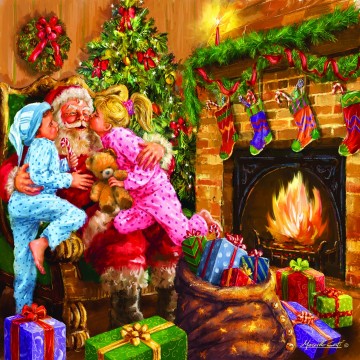 Puzzelwereld legpuzzel sunsout 60649 everyone loves santa 1000 stukjes p