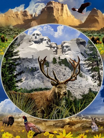Puzzelwereld legpuzzel sunsout 62353 mount rushmore 1000 stukjes p