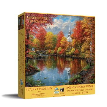 Puzzelwereld legpuzzel sunsout 69621 abraham hunter   autumn tranquility 1000xl stukjes l