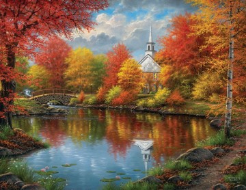 Puzzelwereld legpuzzel sunsout 69621 abraham hunter   autumn tranquility 1000xl stukjes p