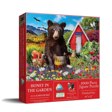 Puzzelwereld legpuzzel sunsout 72024 honey in the garden 1000 stukjes l
