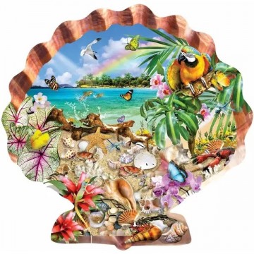 Puzzelwereld legpuzzel sunsout 95012 tropical shells 1000 stukjes p