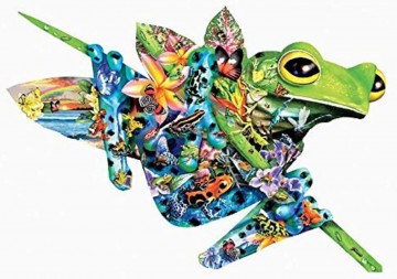 Puzzelwereld legpuzzel sunsout 95780 paradise frogs kikker 1000 stukjes d