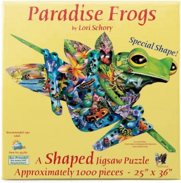 Puzzelwereld legpuzzel sunsout 95780 paradise frogs kikker 1000 stukjes f