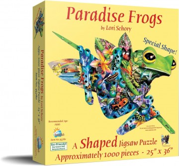Puzzelwereld legpuzzel sunsout 95780 paradise frogs kikker 1000 stukjes l