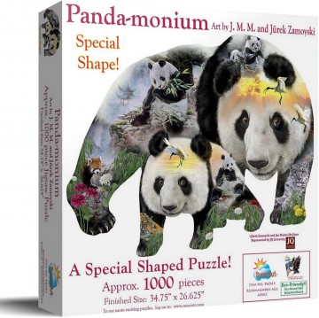 Puzzelwereld legpuzzel sunsout 96043 panda monium pandas xxl 1000 stukjes l
