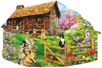 Puzzelwereld legpuzzel sunsout 97044 mountain spring 1000 stukjes