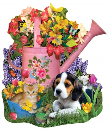 Puzzelwereld legpuzzel sunsout 97165 spring watering can 1000 stukjes p