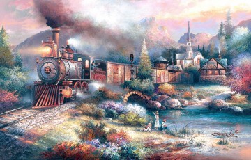 Puzzelwereld legpuzzel sunsout 18014 Maryland Mountain Express 1000 stukjes P