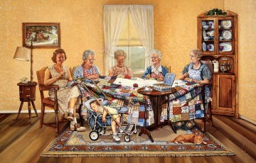Puzzelwereld legpuzzel the gossip party sunsout 25202 1000 stukjes p