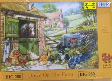 Puzzelwereld legpuzzel the house of puzzles 1394 down on the farm 250 XL stukjes F