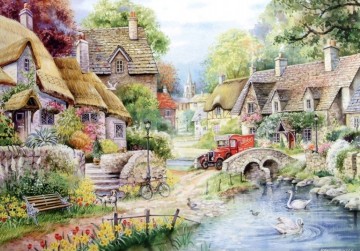 Puzzelwereld legpuzzel the house of puzzles 1431 river cottage 250 stukjes xl p 0