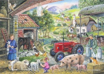Puzzelwereld legpuzzel the house of puzzles 2483 on the farm nr 2 1000 stukjes P