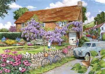 Puzzelwereld legpuzzel the house of puzzles 3473 wisteria cottage 250 stukjes XL P
