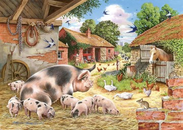 Puzzelwereld legpuzzel the house of puzzles 3534 poppys piglest 500 stukjes XL P