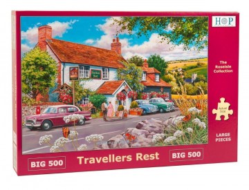 Puzzelwereld legpuzzel the house of puzzles 3572 travelers rest 500 stukjes XL L