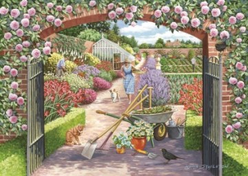 Puzzelwereld legpuzzel the house of puzzles 3787 walled garden 500 stukjes P