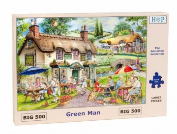 Puzzelwereld legpuzzel the house of puzzles 3886 green man 500 stukjes XL L