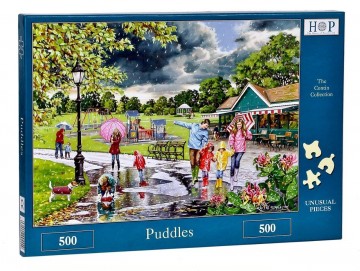 Puzzelwereld legpuzzel the house of puzzles 4449 puddles 500 stukjes L