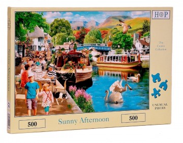 Puzzelwereld legpuzzel the house of puzzles 4463 sunny afternoon 500 stukjes L