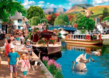 Puzzelwereld legpuzzel the house of puzzles 4463 sunny afternoon 500 stukjes P