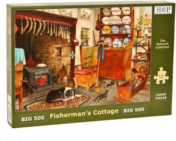 Puzzelwereld legpuzzel the house of puzzles 4519 fishermans cottage 500 XL L