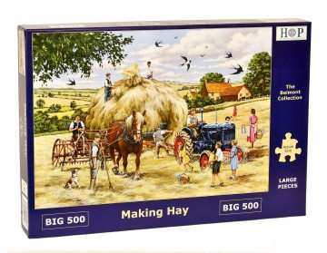 Puzzelwereld legpuzzel the house of puzzles 4548 making hay 500 stukjes XL L