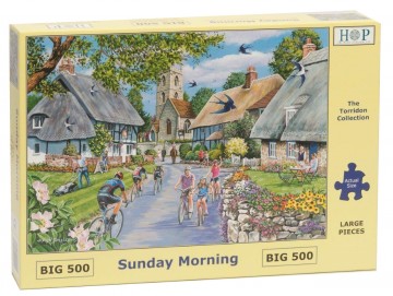 Puzzelwereld legpuzzel the house of puzzles 4944 sunday morning 500 stukjes xl l