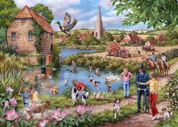 Puzzelwereld legpuzzel the house of puzzles 5774 doggy paddle 1000 stukjes