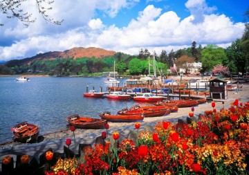 Puzzelwereld legpuzzel the house of puzzles 5996 lovely lakeland 1000 stukjes