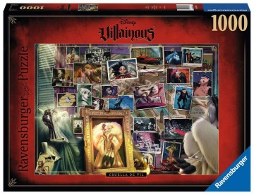 Puzzelwereld legpuzzel villainous cruella de vil ravensburger 168866 1000 stukjes
