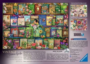 Puzzelwereld legpuzzel vintage tuinboeken ravensburger 171255 1000 stukjes a