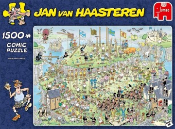 Puzzelwereld legpuzzels  jan van haasteren highland games puzzel   1500 stukjes f