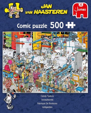 Puzzelwereld-Legpuzzel-Jumbo-Jan van Haasteren- Snoepfabriek 500-500 stukjes-19025 F