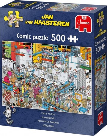 Puzzelwereld-Legpuzzel-Jumbo-Jan van Haasteren- Snoepfabriek 500-500 stukjes-19025 R