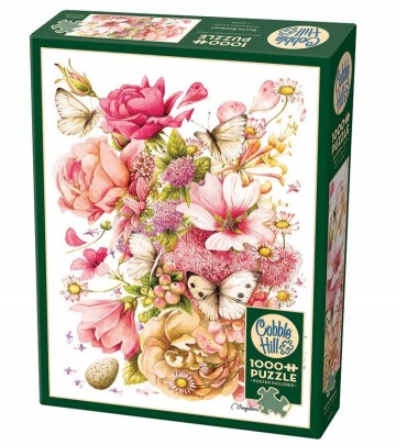 Puzzelwereld legpuzzels 1000 stukjes cobble hill bastin bouquet 40088 d
