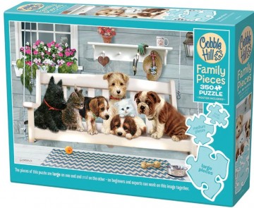 Puzzelwereld legpuzzels cobble hil 47006 porch pals 350 familiestukjes d