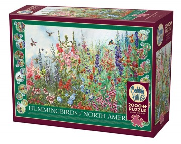 Puzzelwereld legpuzzels cobble hill   legpuzzel   hummingbirds of north america   49015   2000 stukjes d