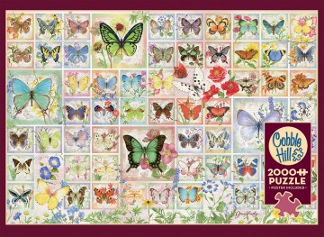 Puzzelwereld legpuzzels cobble hill 2000 stukjes butterflies and blossoms 49011 x