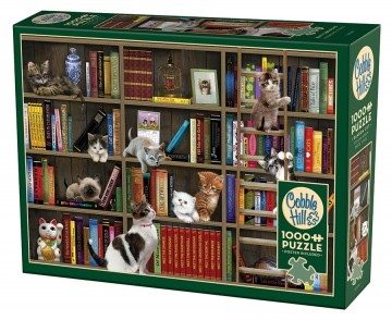 Puzzelwereld legpuzzels cobble hill 40249 1000 stukjes kitty librians r