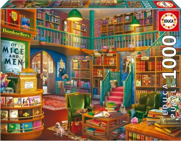 Puzzelwereld legpuzzels educa 19925  bibliotheek  1000 stukjes f